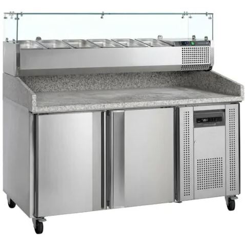 Tefcold PT1200 Refrigerated Pizza Prep Counter