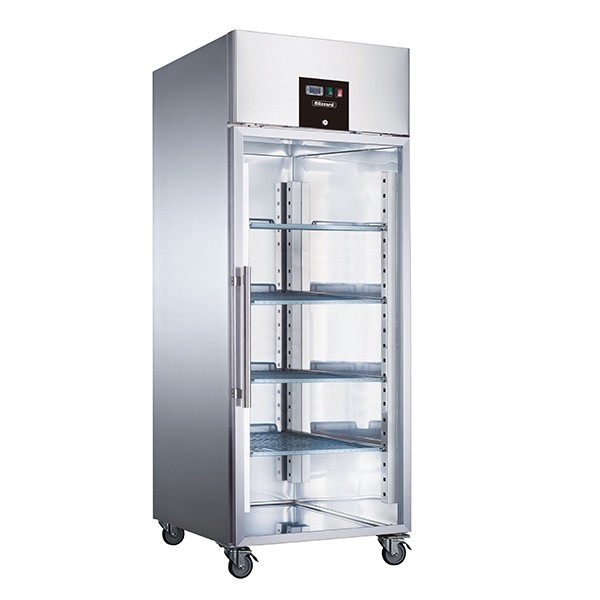 An image of Blizzard BF1SSCR Stainless Steel Glass Door Freezer - 650l