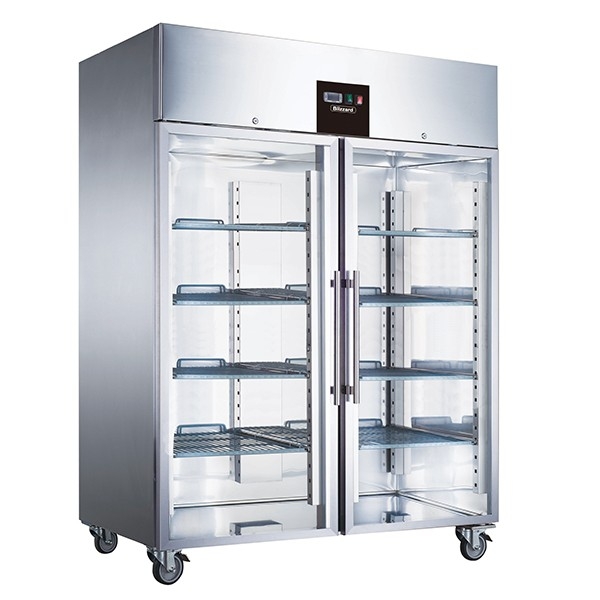 An image of Blizzard BF2SSCR Double Glass Door Display Freezer