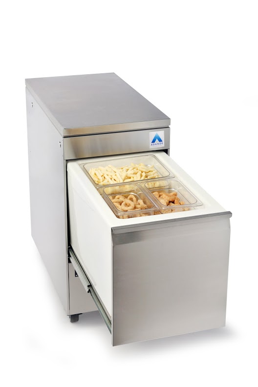 An image of Adande VCC1 Rear Engine Compact Unit-Cover Top and Standard Castors
