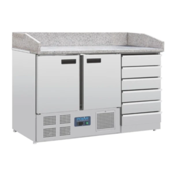 Polar CT425 Double Door Pizza Prep Counter