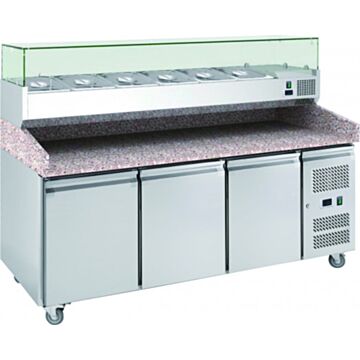 Chefsrange PP3-PLUS 3 Door Pizza Prep Counter