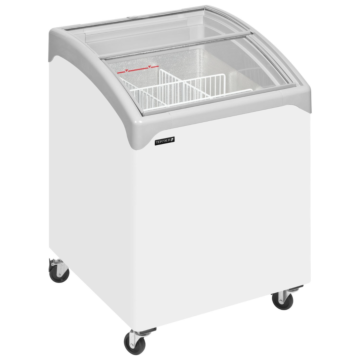 Tefcold NIC100 Curved Glass Lid Chest Freezer