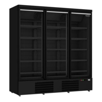 CombiSteel 7455.2250 Black Upright Triple Door Display Freezer