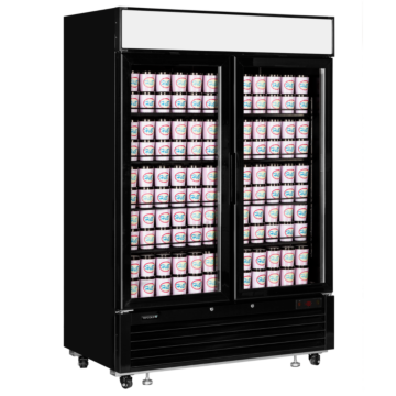 Tefcold LGF5000 Black Double Door Display Freezer