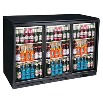 Blizzard BAR3SL Sliding Triple Door Bottle Cooler