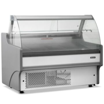 Blizzard BCG130WHV2 Curved Glass Serve Over Counter - 1330mm