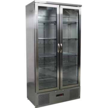 Blizzard BAR20SS Upright Double Door Bottle Cooler