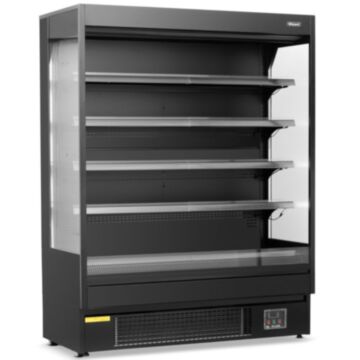 Blizzard BTD130BKV2 Black Open Fronted Multideck - 1315mm