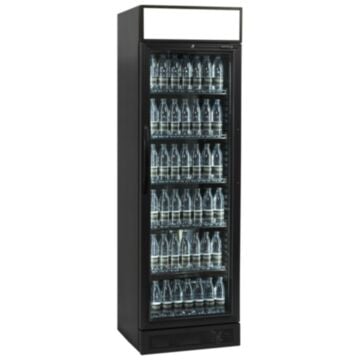 Tefcold CEV425CP BLACK Glass Door Fridge