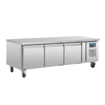 Polar DA463 Triple Door Chef Base Counter Fridge