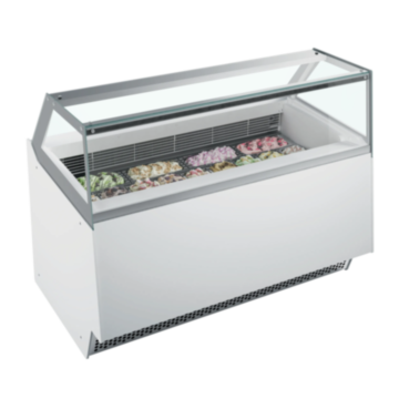 ISA ELEGANCE 13 Soft Scoop Ice Cream Display - 13 Napoli Pans