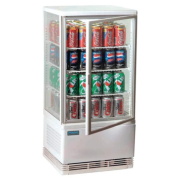 Polar CX578 C-Series White Display Fridge
