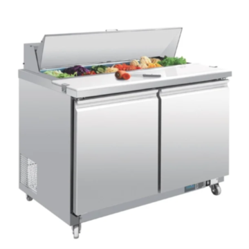 Polar GD882 Double Door Prep Counter Fridge