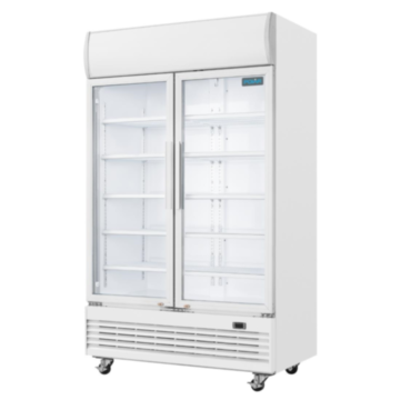 Polar GE580 Double Glass Door Fridge