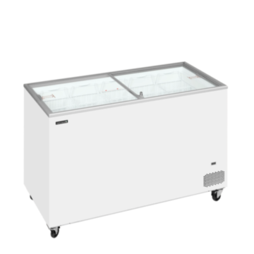 Tefcold IC401SC Sliding Flat Glass Lid Chest Freezer - 1300mm
