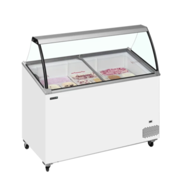 Tefcold IC401SCE + CANOPY Scoop Ice Cream Display w/Baskets