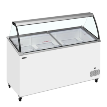 Tefcold IC501SCE + CANOPY Scoop Ice Cream Display w/Baskets