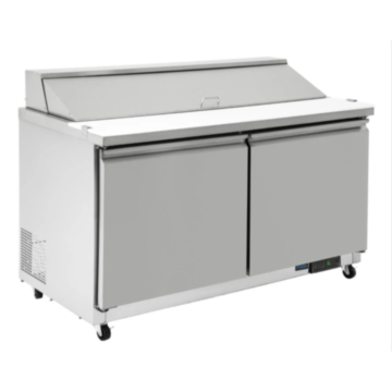 Polar GD883 U-Series Double Door Prep Counter Fridge