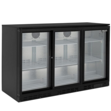 Blizzard LOWBAR3SL Triple Sliding Door Undercounter Bottle Cooler