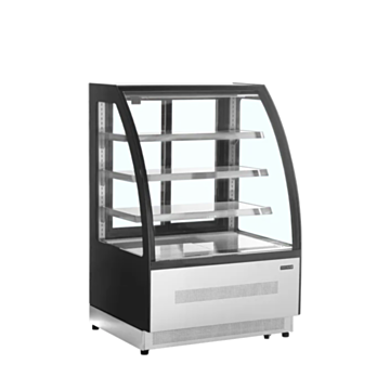 Tefcold LPD900C Chilled Curved Glass Display Cabinet - 905mm