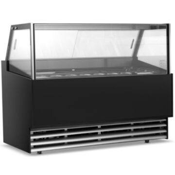 Blizzard LUXE12 Ice Cream Serve Over Display - 12 x 5L Napoli Pans