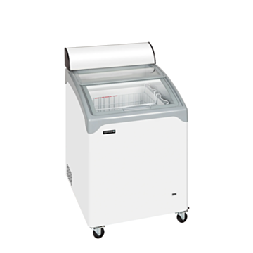 Tefcold NIC101CP Curved Glass Lid Chest Freezer