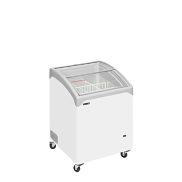 Tefcold NIC101SCEB /IRL Sliding Curved Glass Lid Chest Freezer - 665mm