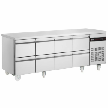 Inomak PN2222-HC 8 Drawer Gastronorm Prep Counter