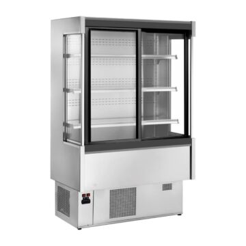Zoin Silver Multideck Display with Sliding Doors 1000mm