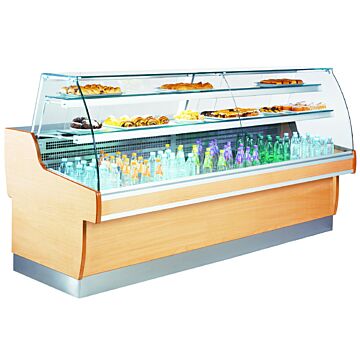 Mafirol RAVEL TOT-FE-VCR Static Serve Over Counter - Curved Glass (Inc. Understorage)