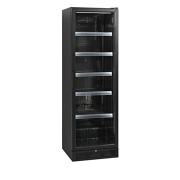 Tefcold SCU1425H Upright Black Single Door Display Fridge