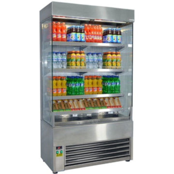 Frost-Tech SD60-120HC Slim Stainless Steel Multideck Display