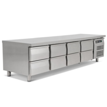 Blizzard SNC4-DRW 8 Drawer Low Height Prep Counter