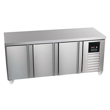Sterling Pro SNI-6-200-30-NS 3 Door Freezer Prep Counter Plain Top