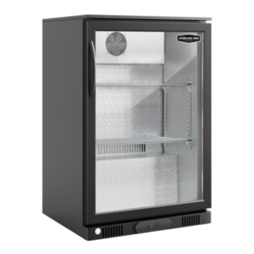 Sterling Pro SP1HC-LOW-BK Single Door Bottle Cooler