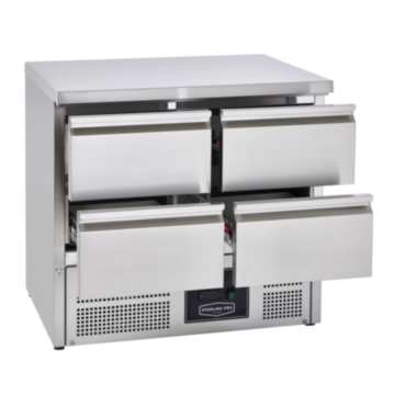 Sterling Pro SPU201-4D 4 Drawer Prep Counter
