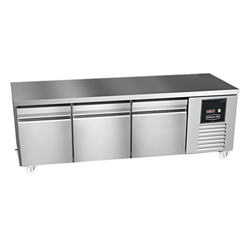 Sterling Pro SPI-B-180 3 Door Stainless Steel Prep Counter