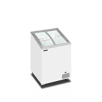 Tefcold IC101SCEB Sliding Curved Glass Lid Chest Freezer