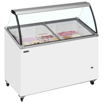 Tefcold IC400SC + CANOPY Scoop Ice Cream Display w/Baskets