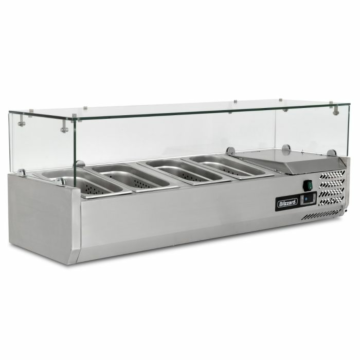 Blizzard TOP1200-14CR 1/4 GN Topping Unit With Glass Guard - 1200mm Width