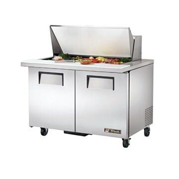 True TSSU-48-18M-B Refrigerated Prep Counter