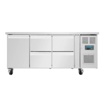 Polar UA020 U-Series Single Door and 4 Drawer Prep Counter