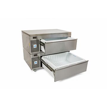Adande VCS2 Prep Counter With Solid Worktop and Blast Chiller