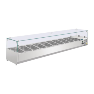 Artikcold VRX1500GLASS Refrigerated Topping Unit