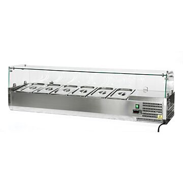 Artikcold VRX1500GLASS Refrigerated Topping Unit