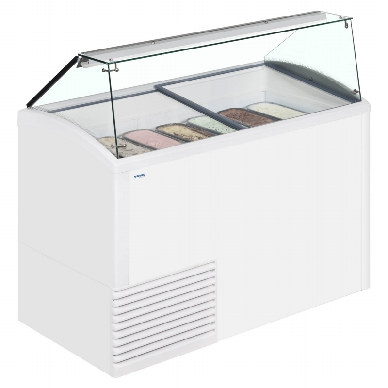 An image of Framec Slant 510 Scoop Ice Cream Display-24 Months Parts Only