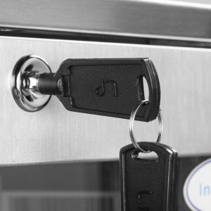 Lockable doors increase security of stock