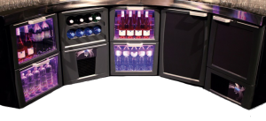 Refrigerated modular bar systems