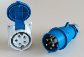 3 phase hardwired connector plug